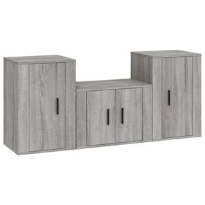 vidaXL 3-dijelni set TV ormarića boja hrasta sonome konstruirano drvo