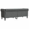 vidaXL Sofa Tamno siva 201,5 x 74,5 x 74,5 cm Poliester