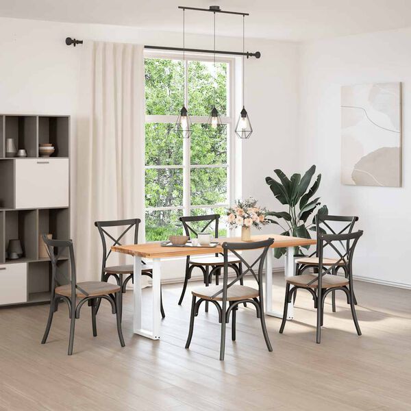 vidaXL Noge za konzolni stol U-oblik 2 kom Bijele 28 x (72-73) cm Čelik