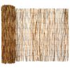 vidaXL Vrtna Ograda Karbonizirano 600 x 90 cm Trska