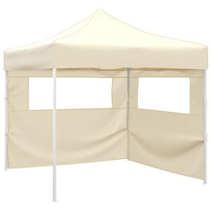 vidaXL Sklopivi &scaron;ator s 2 zida 291x291x315 cm krem