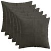 vidaXL Presvlaka za jastuk 6 pcs ALMELO Antracit 30 x 30 cm Kord