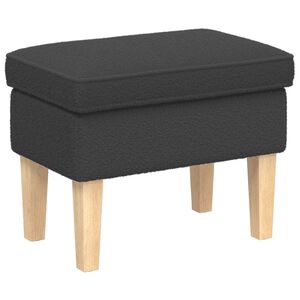 vidaXL Stolica za noge Tamnosiva 55 x 35 x 41 cm Boucl&eacute;