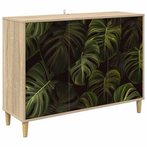 vidaXL Kreveta ELBURG Sonoma 102 x 33 x 75 cm Konstruirano drvo