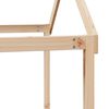 vidaXL Krevet na kat s krovom 90 x 190 cm od masivne borovine