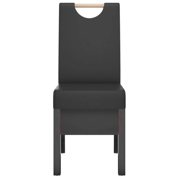 vidaXL Blagovaonske stolice od umjetne kože 6 kom crne