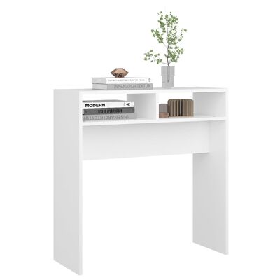 vidaXL Konzolni stol bijeli 78 x 30 x 80 cm od iverice