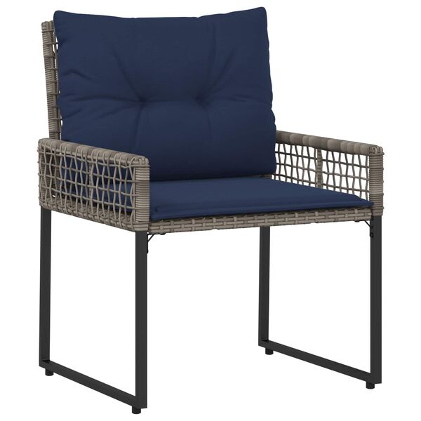 vidaXL Set vanjskog namje&scaron;taja s jastukom čelik