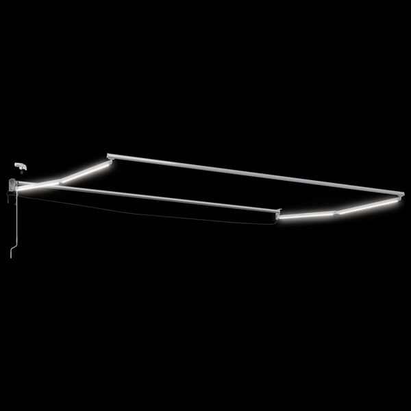 vidaXL Električni sklopivi okvir tende Bijeli 4 x 2 m Aluminij