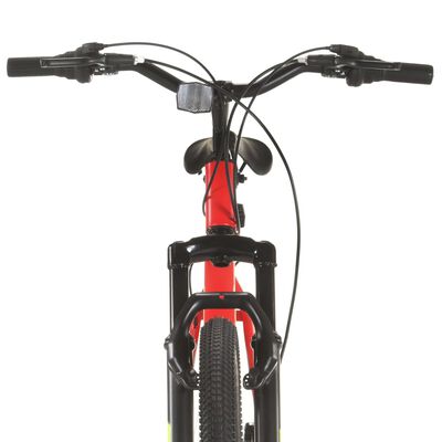vidaXL Brdski bicikl 21 brzina kotači od 27,5 " okvir od 42 cm crveni