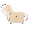 vidaXL Električna masažna fotelja od tkanine krem