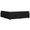 vidaXL Krevetna konstrukcija s madracem Crna 200 x 200 cm tkanina