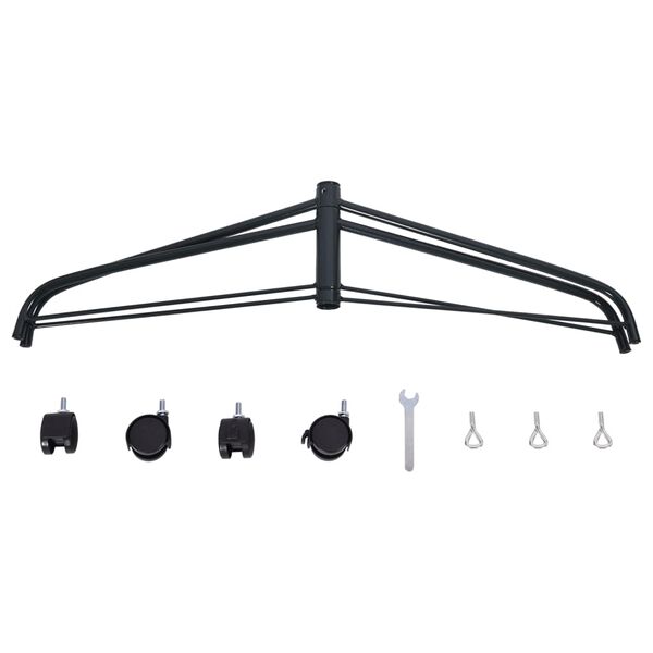 vidaXL Stalak za božićno drvce s kotačima 68 x 63 x 23 cm