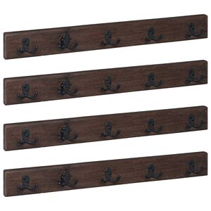 vidaXL Vje&scaron;alica Smeđa 60 x 7 x 8 cm Čvrsto drvo iz reciklaže