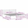 vidaXL Krevetna konstrukcija s uzglavljem Vosak smeđa 200 x 210 cm