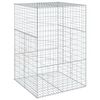vidaXL Gabionska ko&scaron;ara s poklopcem 100x100x150 cm pocinčano željezo