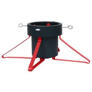 vidaXL Stalak za božićno drvce zeleno-crveni 46 x 46 x 19 cm