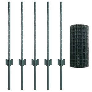vidaXL Euro ograda s postom 10 x 0,6 m Čelik premazan PVC-om Zelena