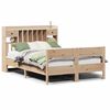 vidaXL Krevet s regalom za knjige bez madraca 140x200 cm od borovine