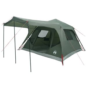 vidaXL Obiteljski &scaron;ator s krovom Maslinasto zelena 305 x 275 x 190 cm