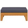 vidaXL Modularni tabure s tamnosivim jastukom masivno bagremovo drvo