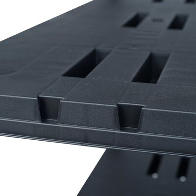 vidaXL Stalak za pohranu crni 260 kg 90 x 40 x 180 cm plastični