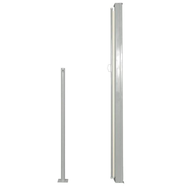 vidaXL Uvlačiva bočna tenda 160 x 500 cm krem