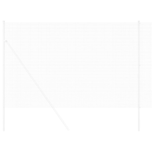 vidaXL Zavarena žičana ograda Srebrno 1.6 x 25 m