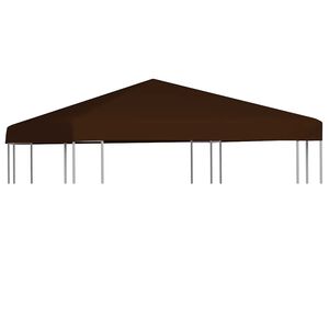 vidaXL Pokrov za sjenicu 310 g/m&sup2; 3 x 3 m smeđi