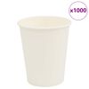 vidaXL papirnate &scaron;alice za kavu 1000 kom 8 oz 200 ml bijele