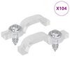 vidaXL LED Trake za sponice 23,8 mm 2 kom. *Transparent*an