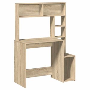 vidaXL Radni stol s policama boja hrasta sonome 100x45x140 cm drveni