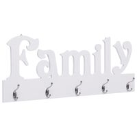 vidaXL Zidna vješalica za kapute FAMILY 74 x 29,5 cm