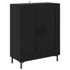 vidaXL Highboard Crni hrast 69,5 x 34 x 180 cm Konstruirano drvo