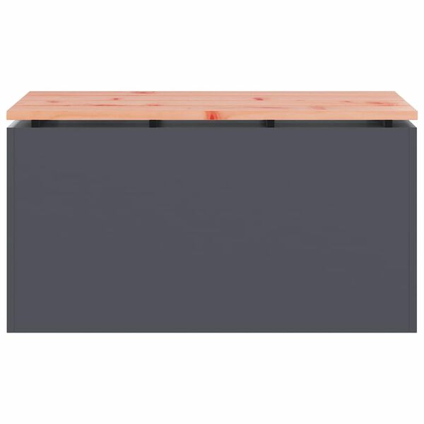 vidaXL Vrtna klupa Antracit 80 x 40 x 43 cm Čelik