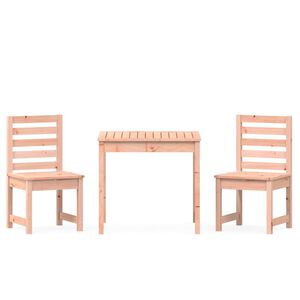 vidaXL 3-dijelni vrtni bistro set od masivnog drva duglazije