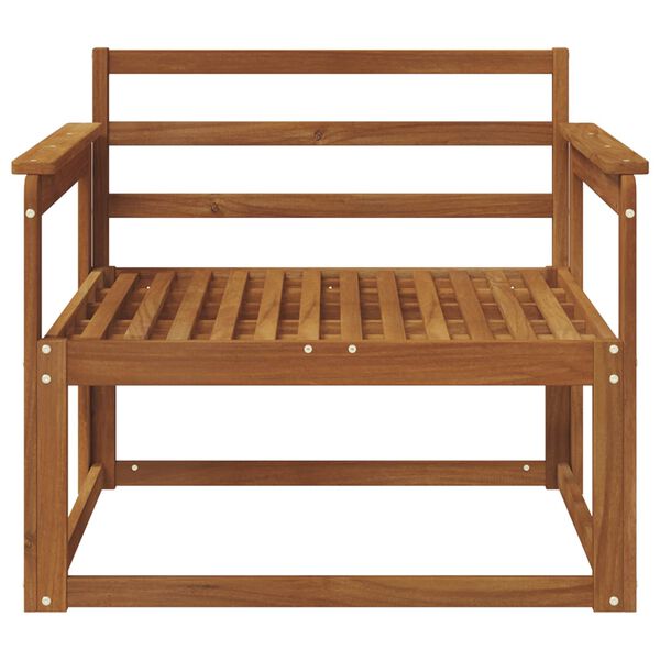 vidaXL Srednja sofa za van Čvrsto drvo akacije Prirodna