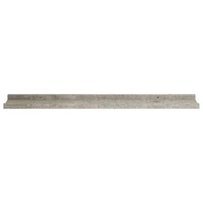 vidaXL Zidne police 4 kom siva boja betona 80 x 9 x 3 cm