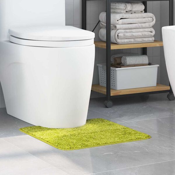 vidaXL Prostirka protiv klizanja s izrezom za WC Zelena 50 x 50 cm PP