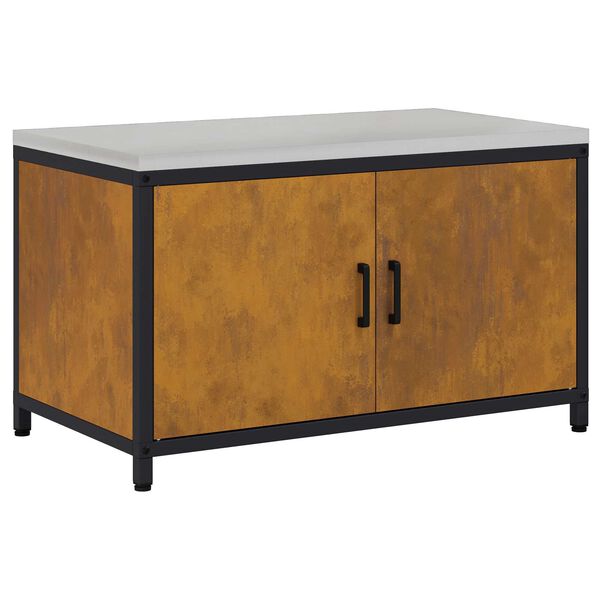 vidaXL Kuhinjsko skladi&scaron;tenje s policom Rđa 60 x 50 x 92 cm Čelik