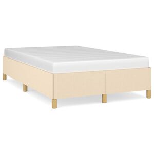 vidaXL Okvir kreveta bez madraca krem 120 x 200 cm od tkanine