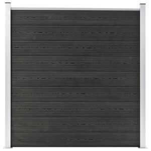 vidaXL Vrtna ograda WPC 180 x 186 cm siva