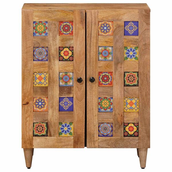 vidaXL Kreveta Prirodna 60 x 33,5 x 75 cm Čvrsto drvo manga