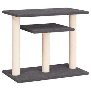 vidaXL Grebalica za mačke s platformama tamnosiva 62,5 cm