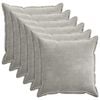 vidaXL Presvlaka za jastuk 6 pcs HOUTEN Svjetlosiva 70 x 70 cm