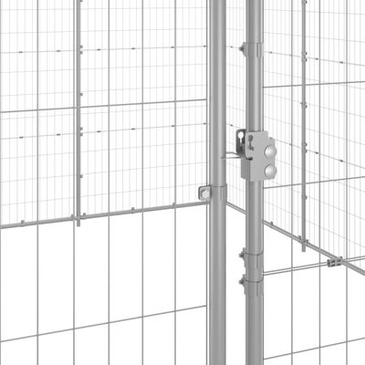 vidaXL Vanjski kavez za pse od pocinčanog čelika 53,24 m²
