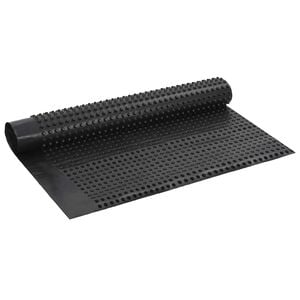 vidaXL Pucketana odvodna ploča Crna 1 x 20 m HDPE