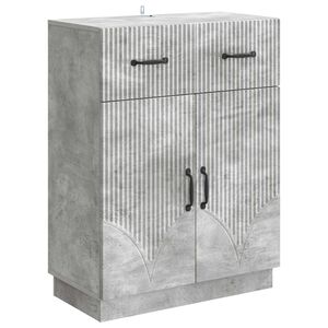 vidaXL Kreveta Betonska siva 66 x 34,5 x 87 cm Konstruirano drvo