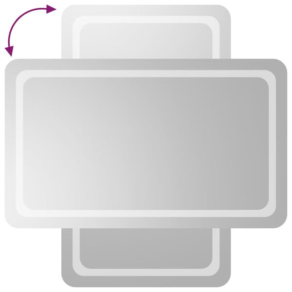 vidaXL LED kupaonsko ogledalo 60x100 cm