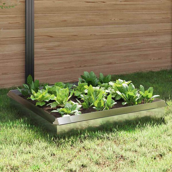 vidaXL Ograde protiv puževa 8 pcs Srebrno Nehrđajući čelik